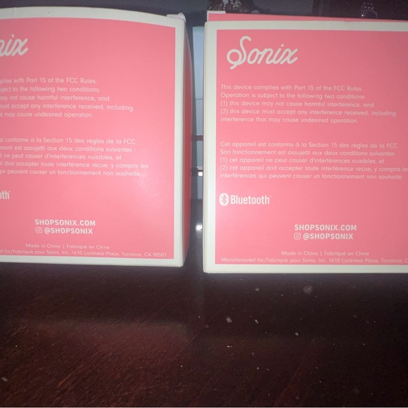 🆕 Sonix Pink Bluetooth Speaker USB Charging Cable + Wrist Strap New In Box - Picture 5 of 5